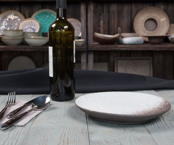 Тарелка Ø22см Brown TAIGA Untouched