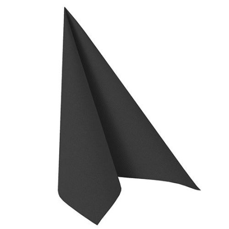 Салфетка 40x40см ROYAL Collection черная, 20шт