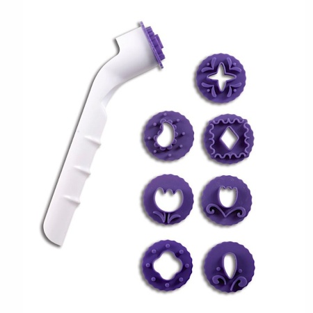 Штамп для мастики с 8 насадками Ø2см Pavoni