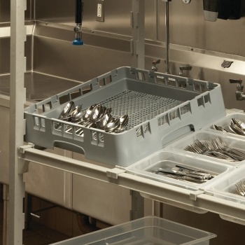 Корзина для столовых приборов, серая