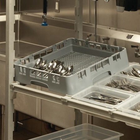 Корзина для столовых приборов Cambro серая