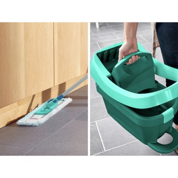 Комплект для уборки Profi XL ведро 8л на роликах с прессом для отжима и швабра 42см