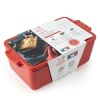 Емкость для запекания 20x11см APPOLIA Red с крышкой и прессом