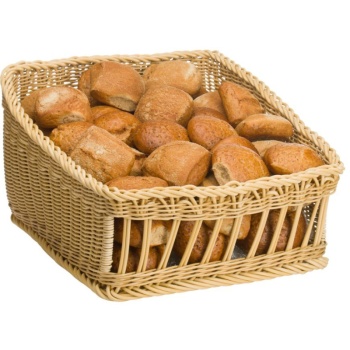 Корзинка для хлебобулочных изделий 40x50x(h)16/27см св.бежевая