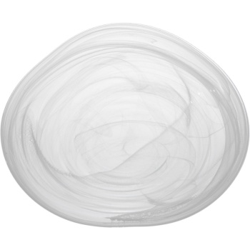 Салатник стеклянный 30x(h)6.5см Ventum белый дым