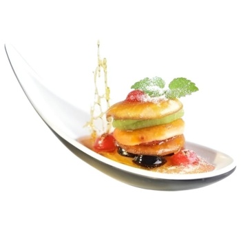 Ложка фуршетная 14.5x4.5x(h)4.5см BOAT белая APS