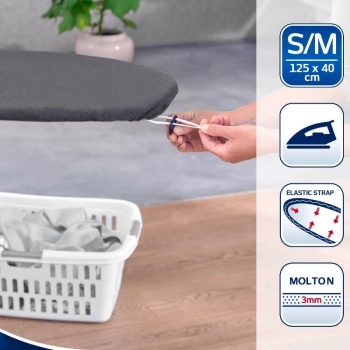 Чехол для гладильной доски Reflect S/M Black EU