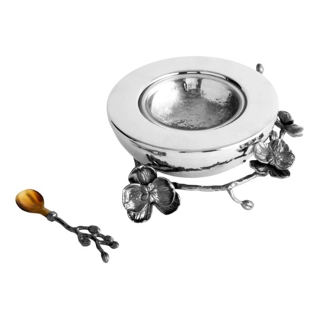 Блюдо для икры с ложкой Ø15см BLACK ORCHID