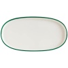 Блюдо, тарелка овальная 30x16см LINEA Green Hygge