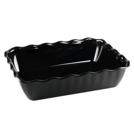 Салатник 4л Restola черный с волнистым краем