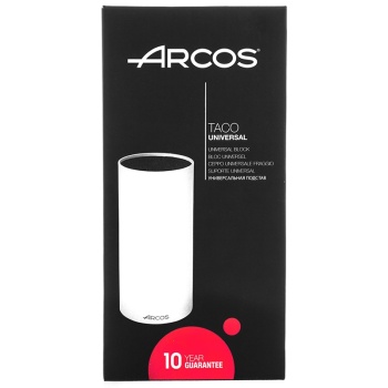 Подставка для ножей круглая TACO белая Ø11x(h)22.5см