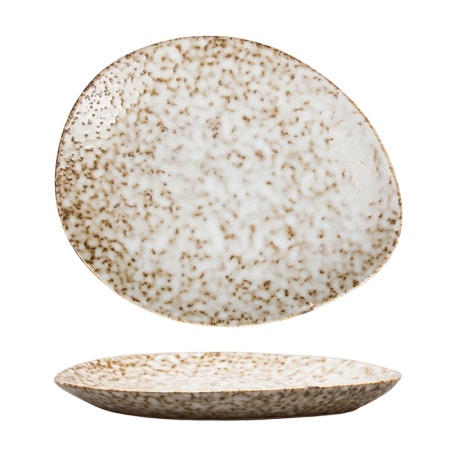 Блюдо, тарелка 20.5x17см STOCKHOLM Brown Spider Silk