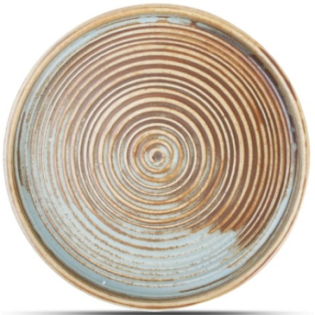 Тарелка Ø17.5x(h)2.5см ESCURA brown/green