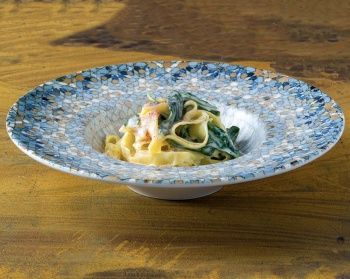 Тарелка глубокая для пасты Ø28см 400мл LUCA MOSAIC Matt Banquet