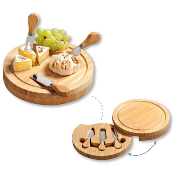 Доска разделочная для сыра Ø23x(h)3.6см бамбук Kesper