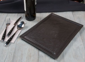 Блюдо для стейка 33x24x1.7см Black RAW Stellar