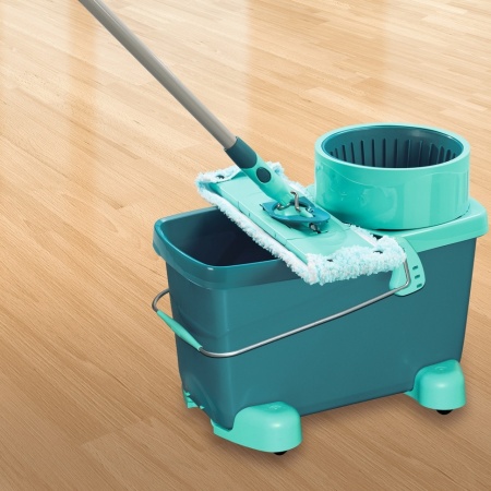 Комплект для уборки Clean Twist XL Mobile ведро 20л на колесиках с отжимом и швабра 42см