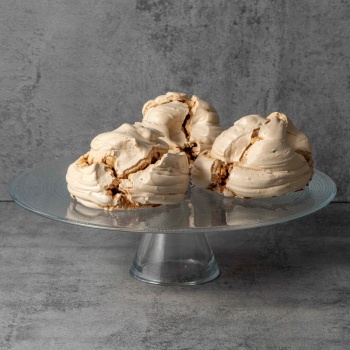 Блюдо стеклянное на ножке Ø28x(h)8.5см Circle прозрачное