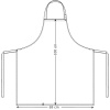 Фартук с нагрудником - модель 30330 - цвет черный - 65% полиэстер, 35% хлопок - 245г/м2