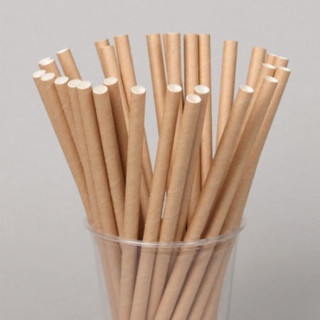 Трубочки бумажные GVS-42 "Крафт" цвет крафт, 250 шт