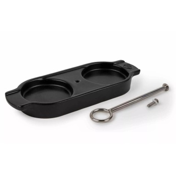 Подставка для мельниц 18см Linéa черная с ручкой