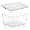 Гастроемкость GN 1/2 325x265x(h)150мм 8л матовая (PP) с крышкой