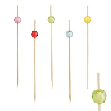 Деко-пика 12см 'Square' цветная, 100шт