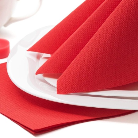 Салфетка 40x40см ROYAL Collection красная, 50шт