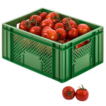 Ящик для овощей и фруктов 40x30x19.3см зеленый