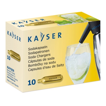 Баллончики для содовой воды KAYSER (CO2), 10шт