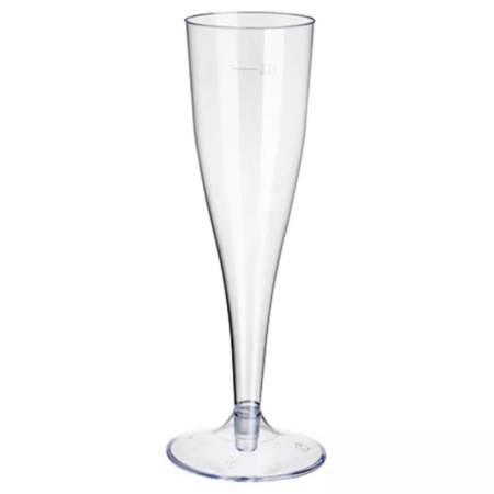 Бокал для шампанского 100мл прозрачный Pap Star полистирол, 10шт