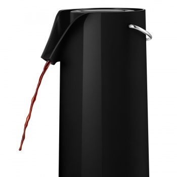 Термос с механической помпой 1.8л черный