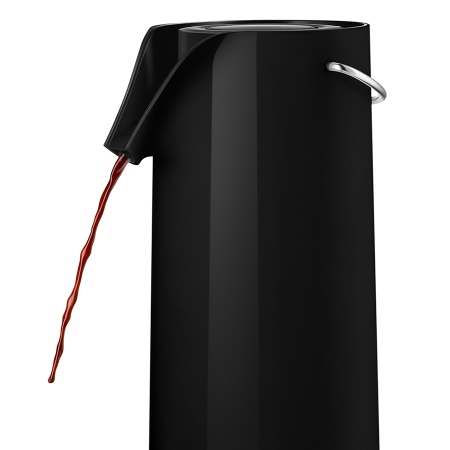 Термос с механической помпой 1.8л черный