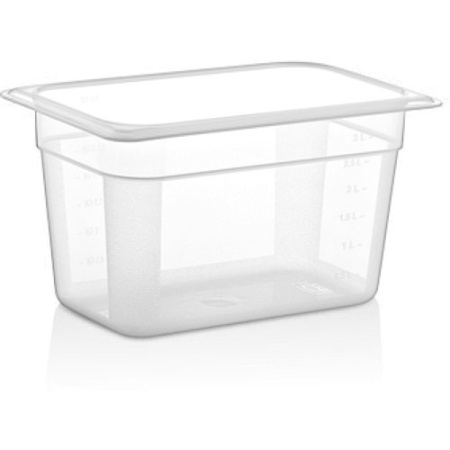 Гастроемкость GN 1/4 265x162x(h)150мм 3.5л матовая (PP)