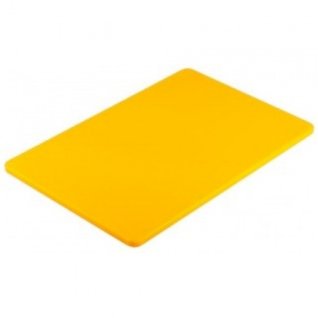 Доска разделочная 40x30x1см желтая Profi-Chef