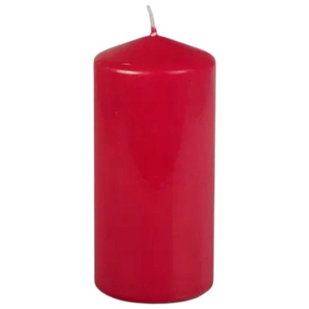 Свеча красная Ø69мм 15см RED Pap Star