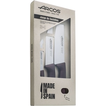 Набор кухонных ножей METALICA RED, 3шт – Arcos