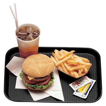 Поднос текстурная поверхность 41x30см Cambro черный