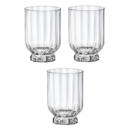 Набор стаканов для воды и десертного белого вина 300мл FLORIAN Rocks, 3шт