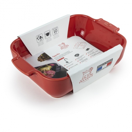 Емкость прямоугольная для запекания APPOLIA 25см RED