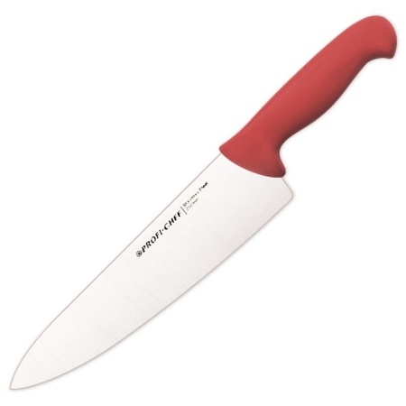 Нож поварской 25см Profi-Chef красный