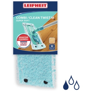 Сменная насадка для швабры Clean Twist M и Combi M - 33см Extra Soft тряпка для деревянных полов