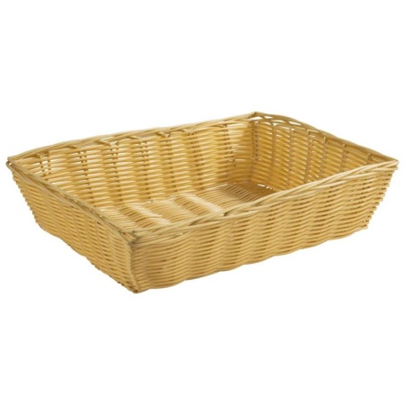 Корзинка для хлеба 30x22x(h)7см BASIC бежевая APS