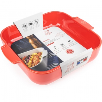 Емкость квадратная для запекания APPOLIA 36см RED