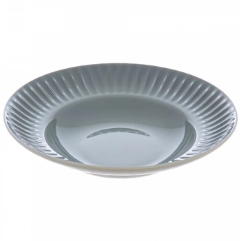 Тарелка глубокая Ø26см RIBBY графит