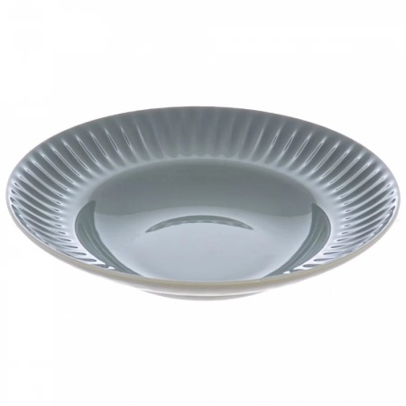 Тарелка глубокая Ø26см RIBBY графит
