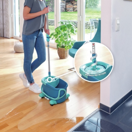 Комплект для мытья пола Clean Twist Disc Mop Ergo mobile: щетка-моп, ведро 6л с отжимом