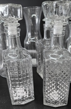 Штоф 0.5л Оптика микс с пробкой