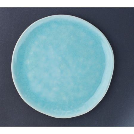 Тарелка оригинальная плоская - Seashore - 24см - Sea Sand морской песок (желтый кристал)