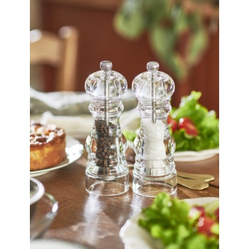 Набор мельниц для соли и перца NANCY Transparent 18см